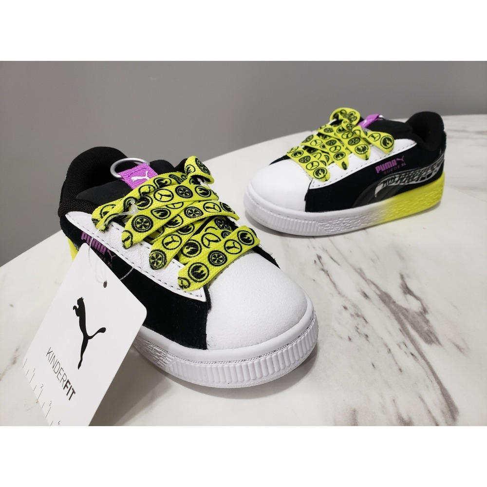 NEW SIZE 6 BABY TODDLER PUMA ‎ X Hot Wheels Suede Xl Lace Up SNEAKERS SHOES